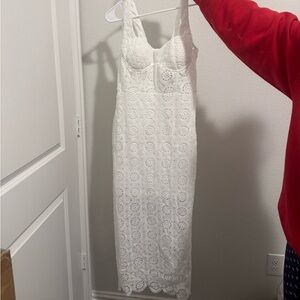 Selfie Leslie White Lace Dress